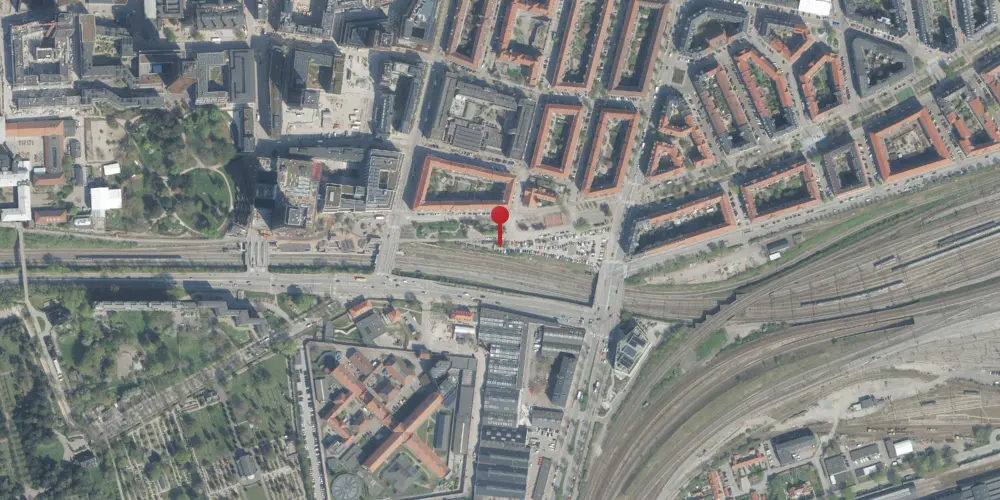 Historisk kort over Vester Fælledvej Billetsalgssted [1911-1923]