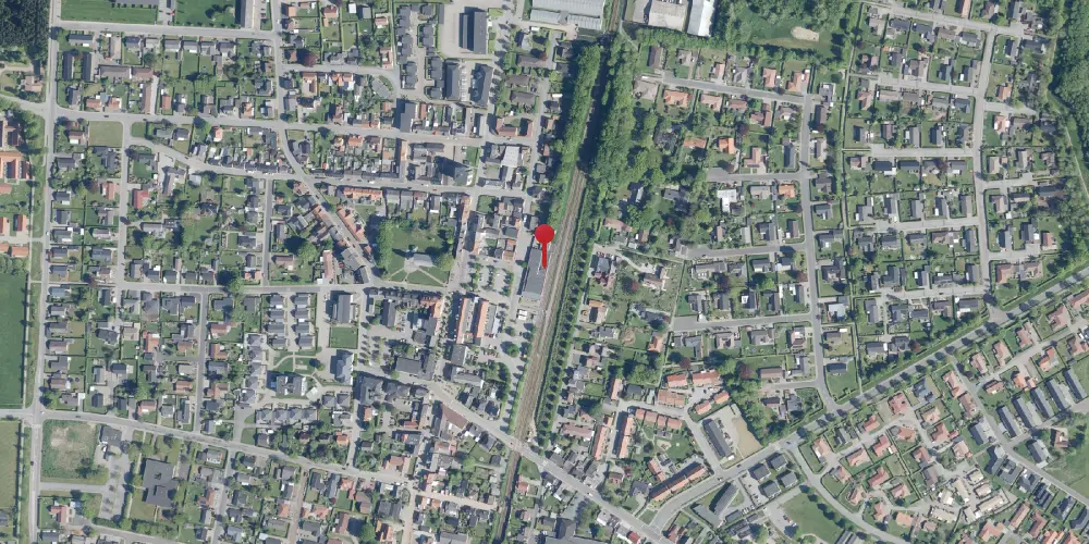 Historisk kort over Vildbjerg Station [1904-1972]