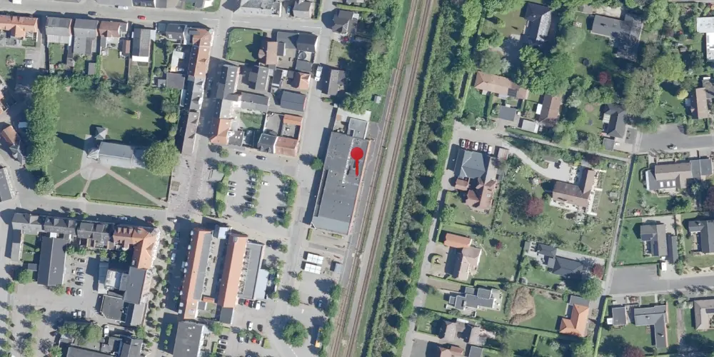 Historisk kort over Vildbjerg Station [1904-1972]