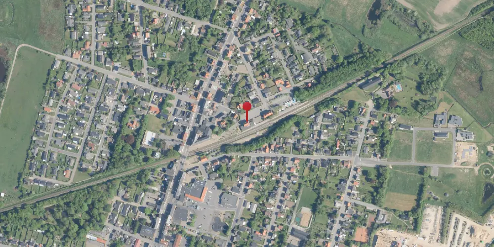 Historisk kort over Vinderup Station [1865-1915]