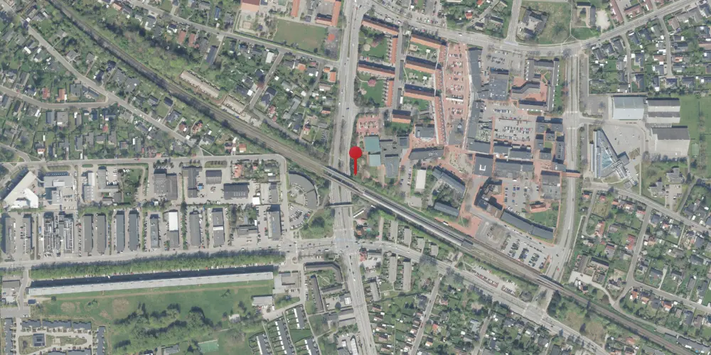 Historisk kort over Værløse Billetsalgssted [1974-1977]