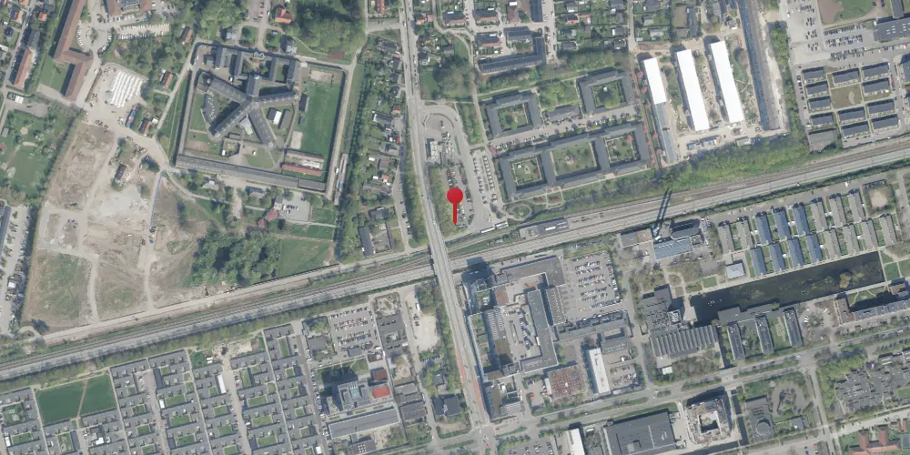 Historisk kort over Vridsløselille Fængsel Sidespor [1860-1931]