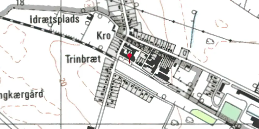 Historisk kort over Kavslunde Trinbræt Historisk kort over Kavslunde Trinbræt