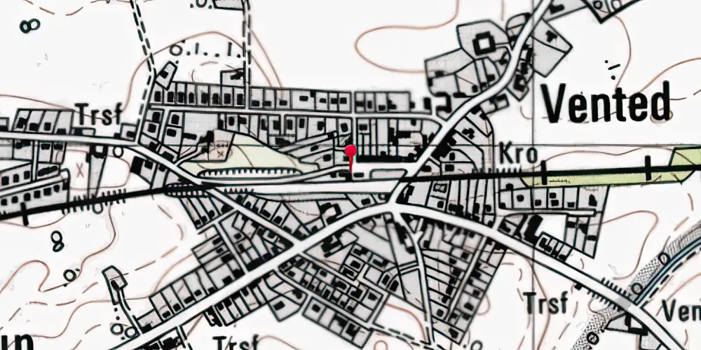 Historisk kort over Knabstrup Station [1893-1972]