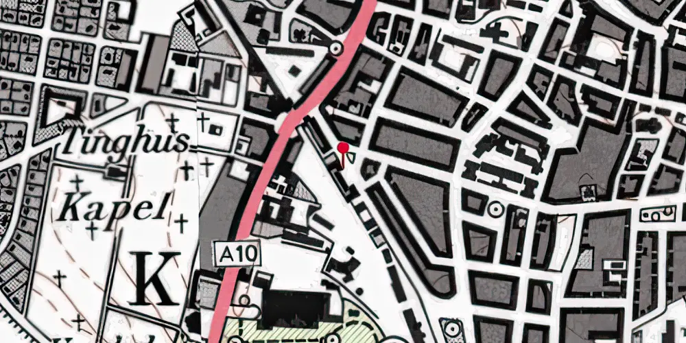 Historisk kort over Aalborg Station [1869-1902]