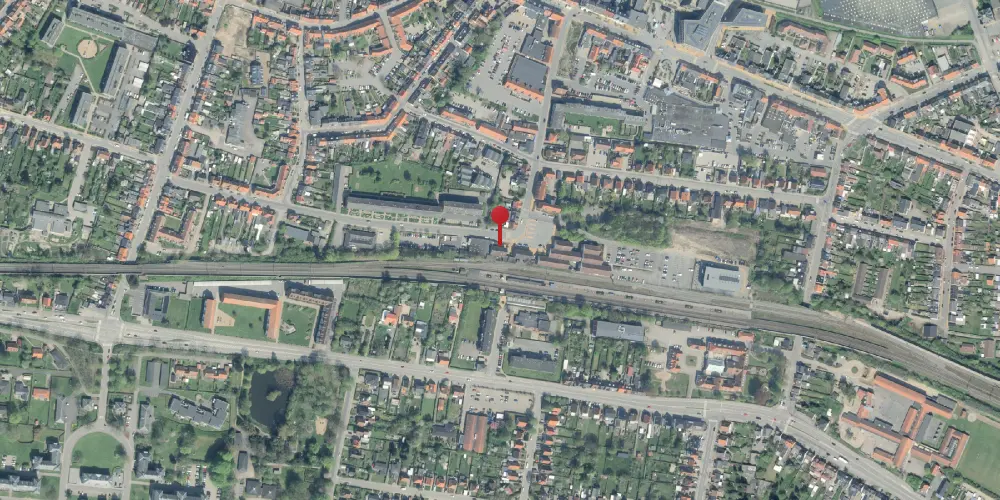 Historisk kort over Middelfart Station Historisk kort over Middelfart Station