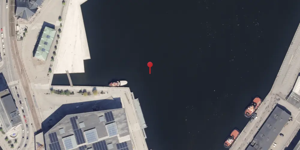 Historisk kort over Aarhus Havnestation