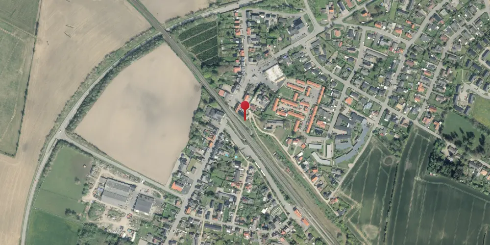 Historisk kort over Gelsted Holdeplads [1865-1911]