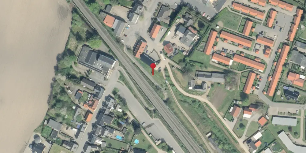 Historisk kort over Gelsted Holdeplads [1865-1911]