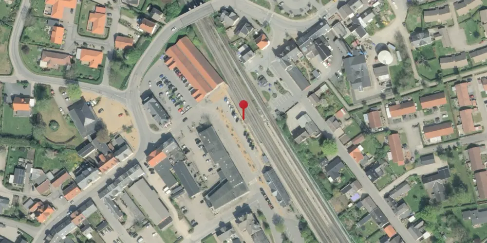 Historisk kort over Ejby Holdeplads [1865-1890]