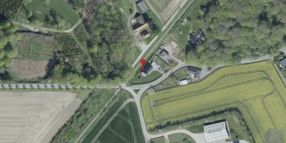 Historisk kort over Boltingegaard Billetsalgssted [1930-1954]