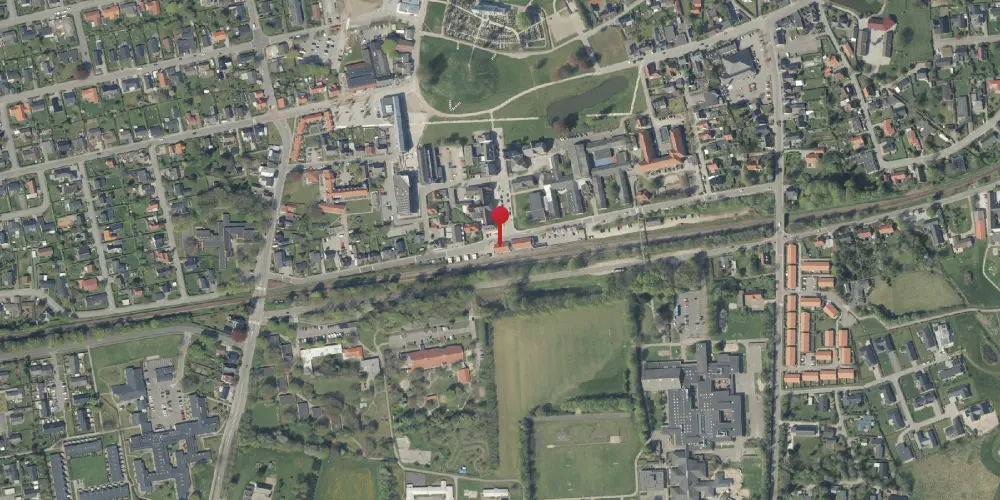 Historisk kort over Jelling Station [1894-1914]