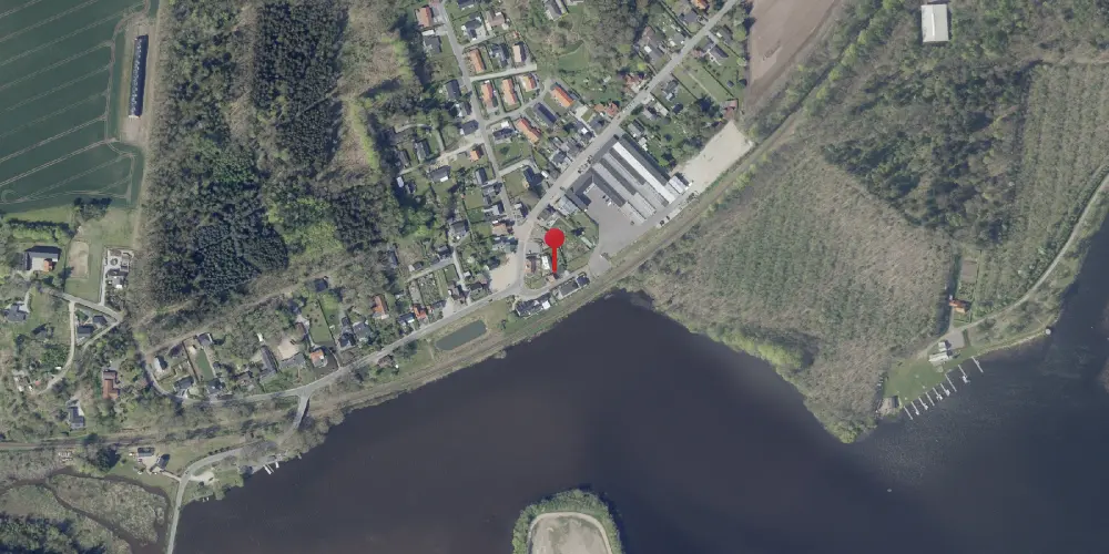 Historisk kort over Tange Billetsalgssted [1894-1908]