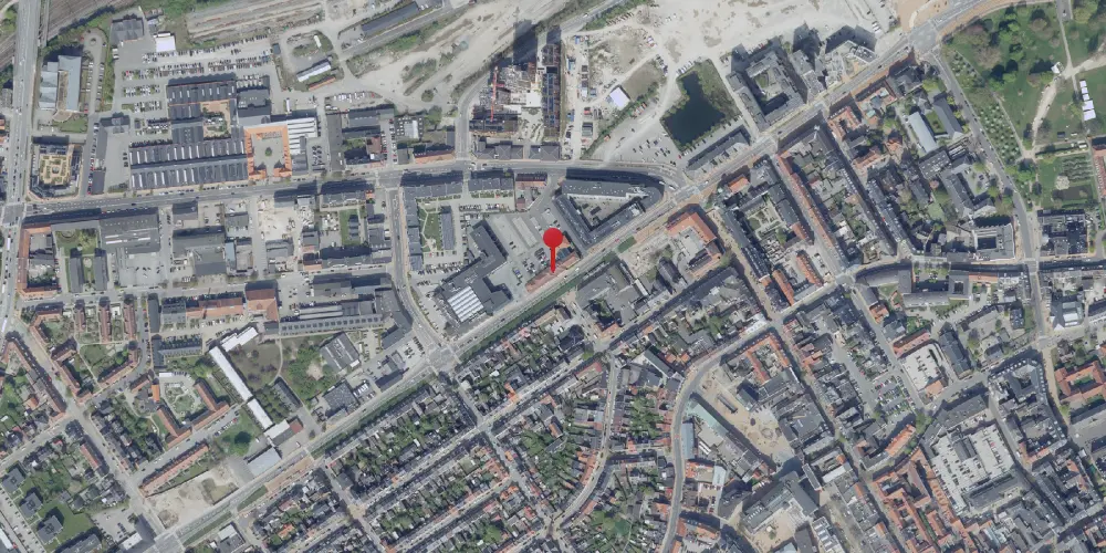 Historisk kort over Odense Sydbanegård Historisk kort over Odense Sydbanegård