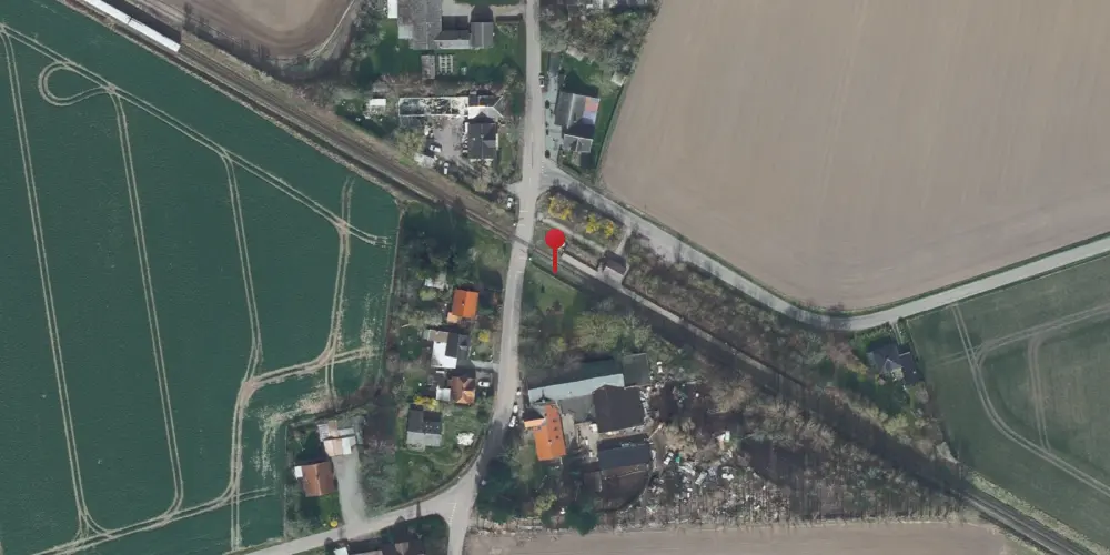 Historisk kort over Avnede Holdeplads [1874-1991]