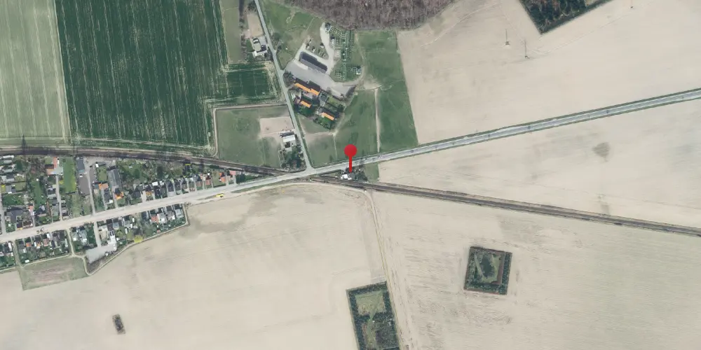 Historisk kort over Sæby Huse Holdeplads [1874-1877]