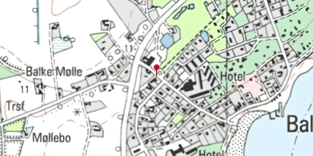 Historisk kort over Hundsemyre Trinbræt [1900-1935]