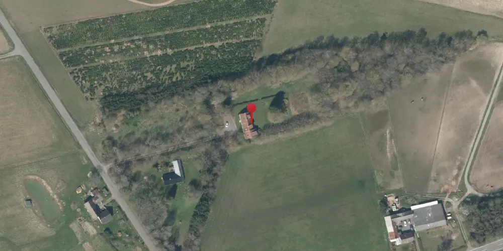 Historisk kort over Åløse Togfølgestation [1916-1921]