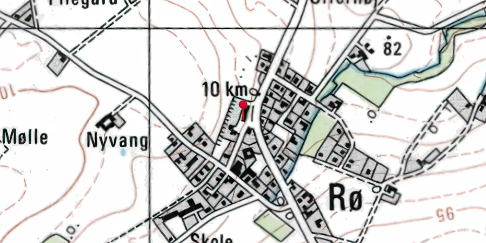 Historisk kort over Helligdommen Station [1913-1914]