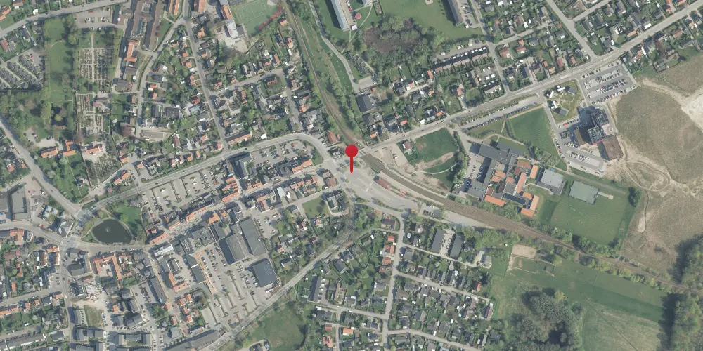 Historisk kort over Helsinge Station [1897-1992]