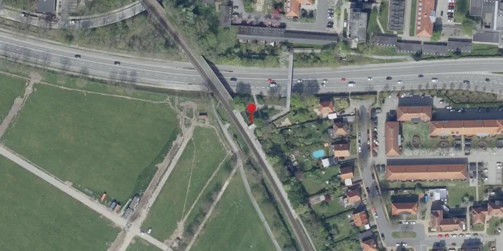 Historisk kort over Odense Sygehus Trinbræt