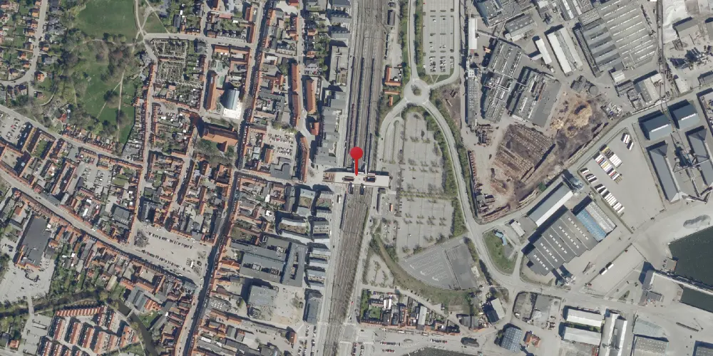 Historisk kort over Køge Station