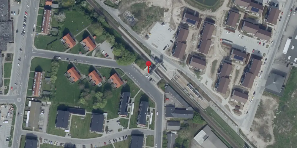 Historisk kort over Hjallese Trinbræt