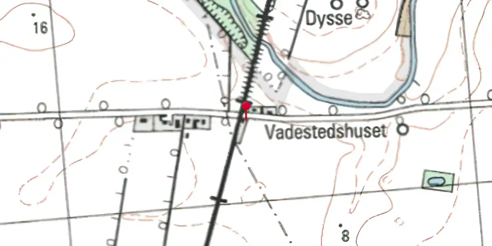 Historisk kort over Store Linde Billetsalgssted [1883-1926]