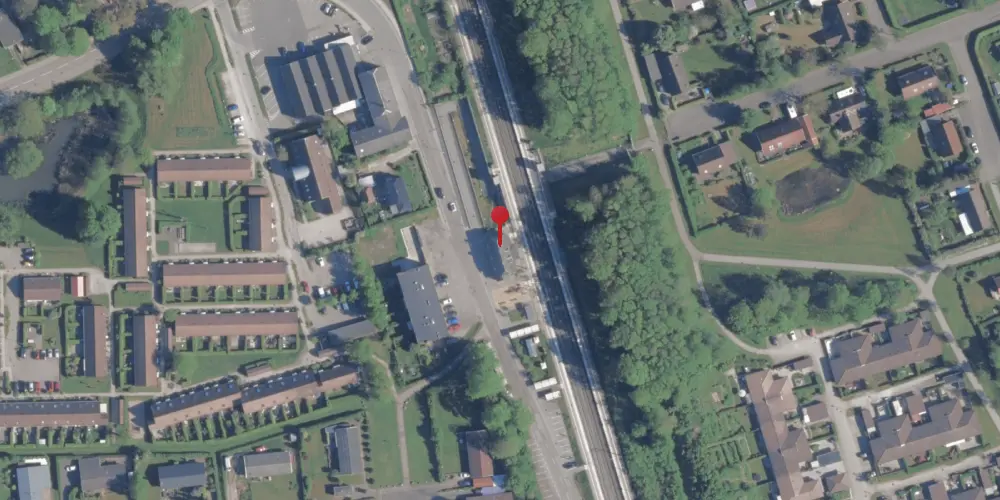 Historisk kort over Vipperød Militær Krydsningsstation Krydsningsstation [1885-1906]