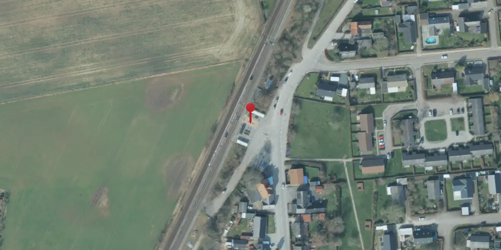 Historisk kort over Regstrup Station [1874-1969]