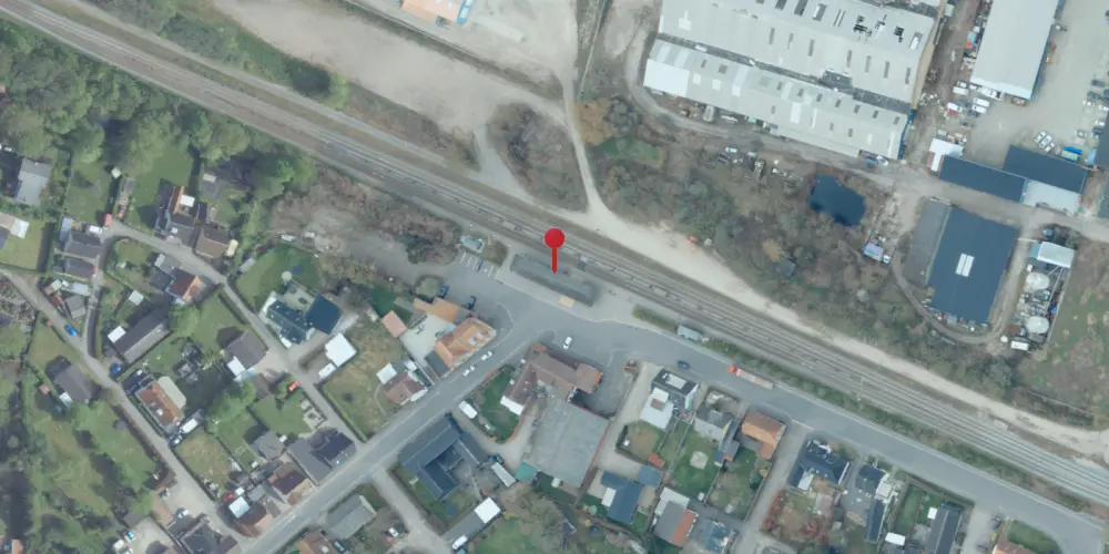 Historisk kort over Svebølle Station [1874-1974]