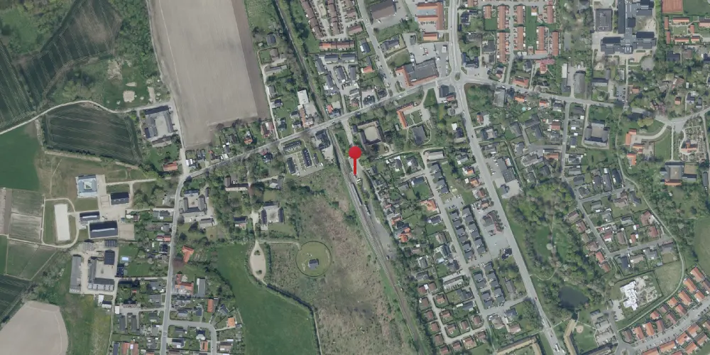 Historisk kort over Højby (Fyn) Trinbræt