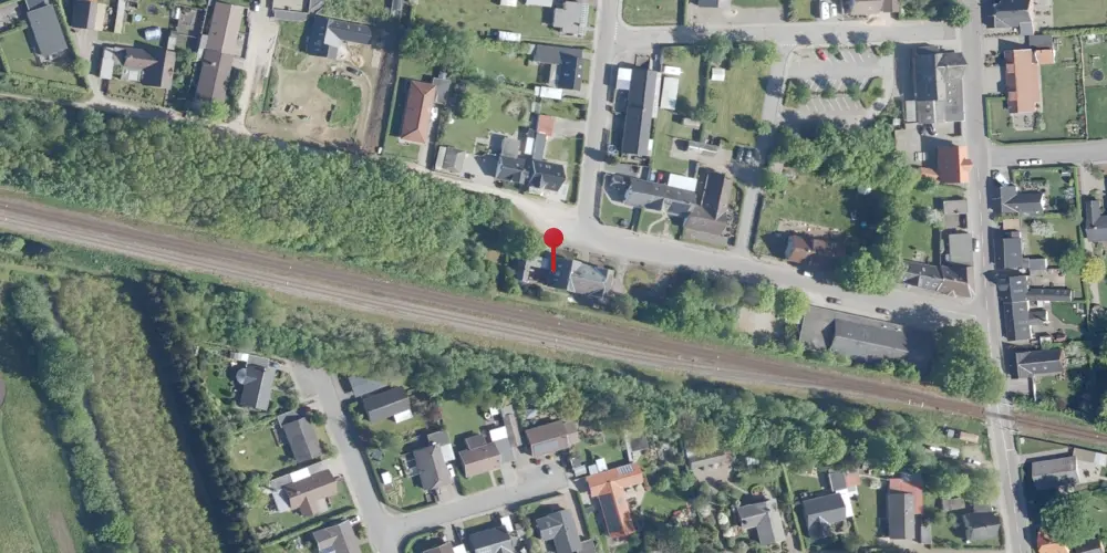 Historisk kort over Skibbild Trinbræt [1969-1971]