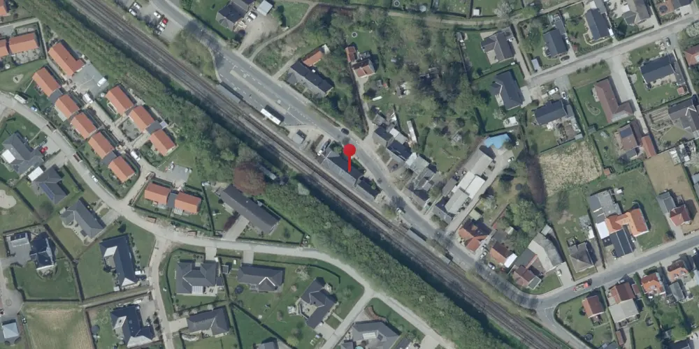 Historisk kort over Årslev Station