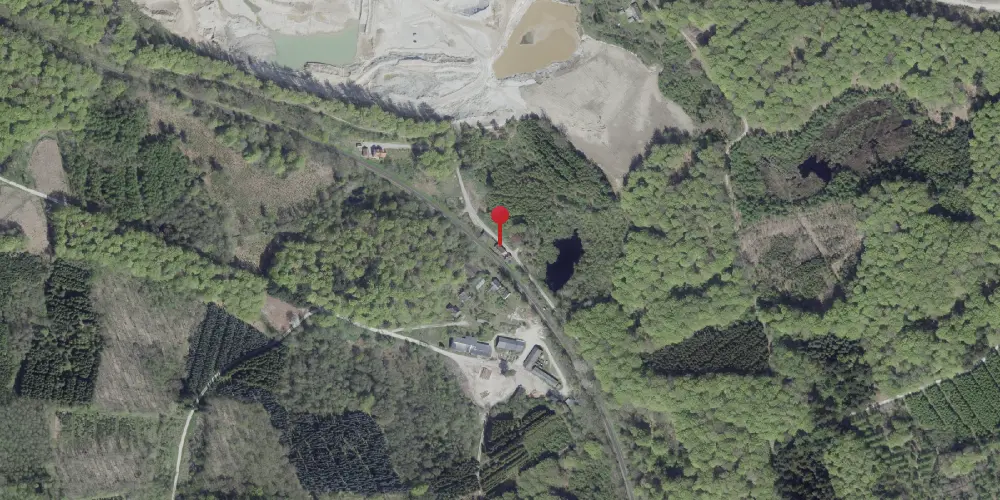 Historisk kort over Kirkeby Station [1907-1965]