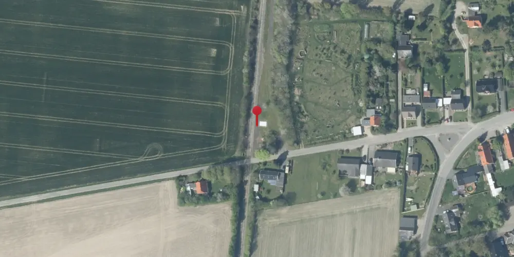 Historisk kort over Marrebæk Station [1959-1966]