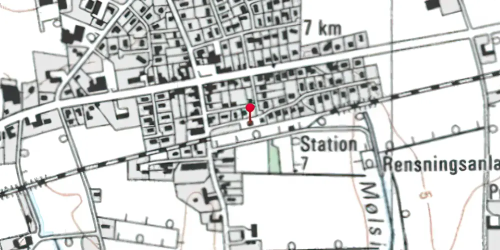 Historisk kort over Janderup Station [1903-2002]