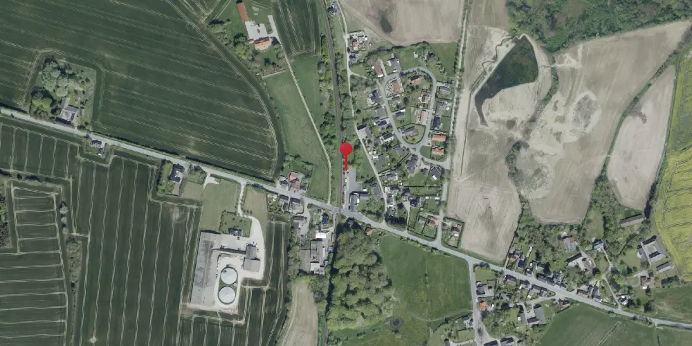 Historisk kort over Pederstrup Trinbræt