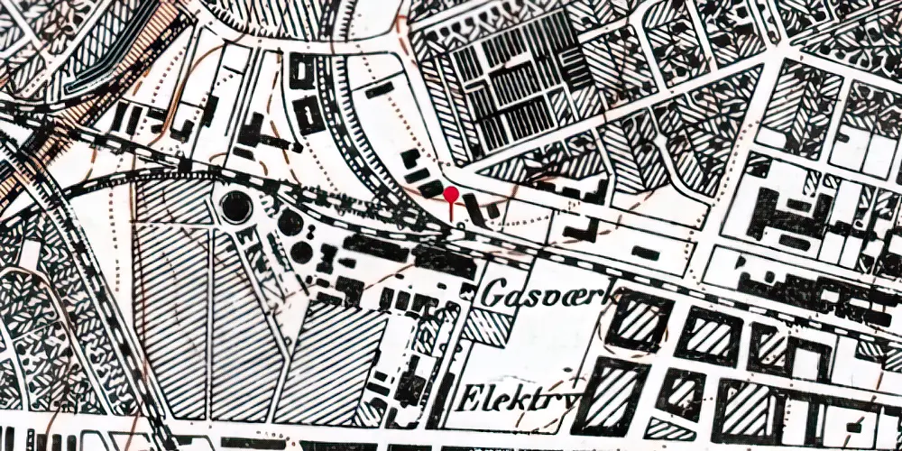 Historisk kort over Flintholm Station [1929-2004]