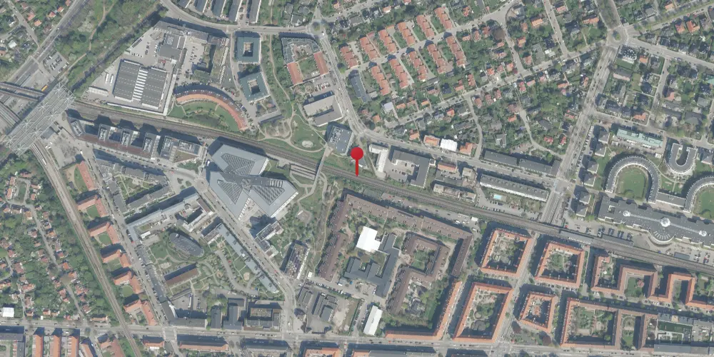 Historisk kort over Flintholm Station [1929-2004]