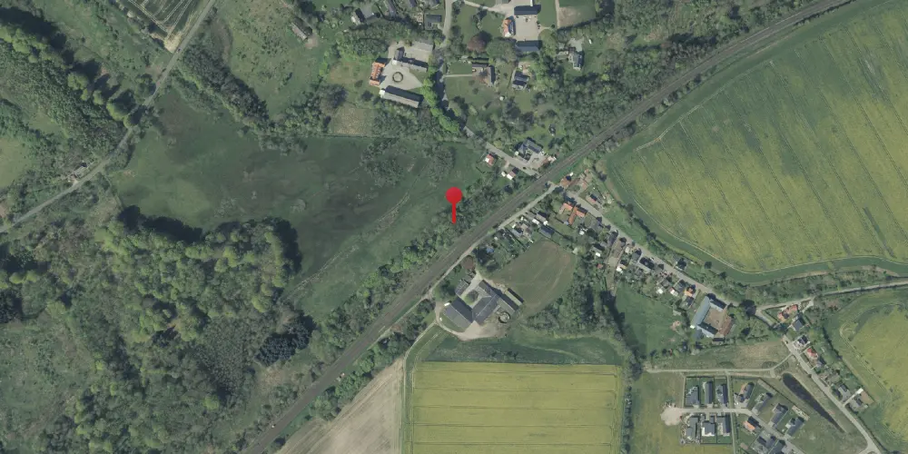 Historisk kort over Eltang Holdeplads [1868-1889]