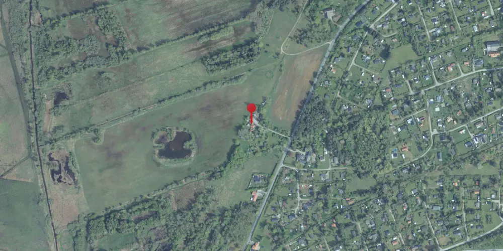 Historisk kort over Kaldred Holdeplads [1919-1950]