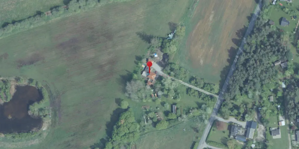 Historisk kort over Kaldred Holdeplads [1919-1950]