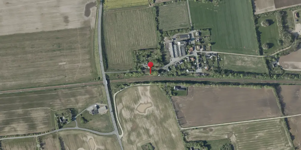 Historisk kort over Andst Billetsalgssted [1874-1908]