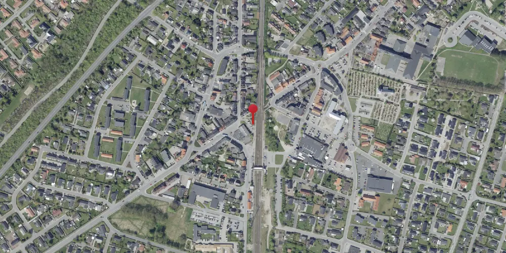 Historisk kort over Hedensted Billetsalgssted [1875-1889]