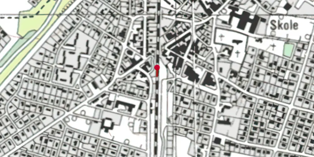 Historisk kort over Hedensted Holdeplads [1889-1920]