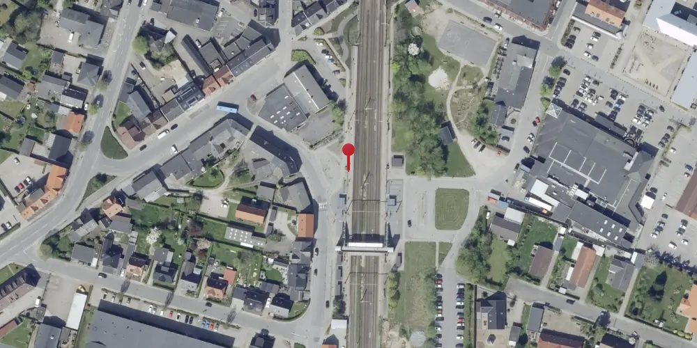 Historisk kort over Hedensted Holdeplads [1889-1920]