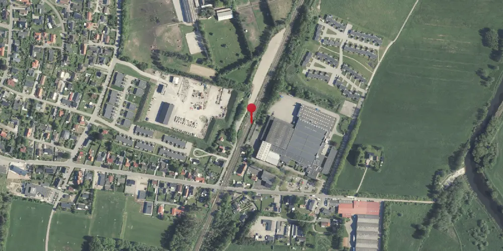 Historisk kort over Stevnstrup Billetsalgssted [1900-1903]