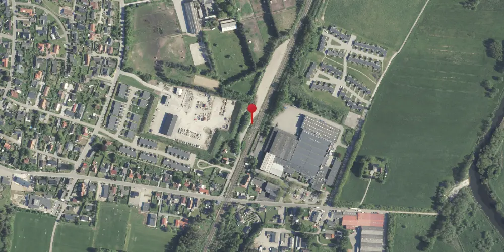 Historisk kort over Stevnstrup Billetsalgssted [1903-1904]