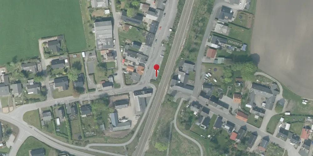 Historisk kort over Øster Doense Holdeplads [1882-1904]